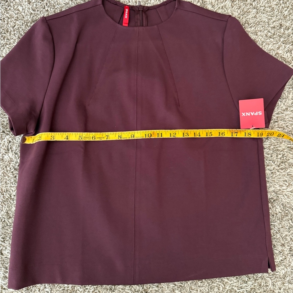 NWT! SPANX The Perfect Short Sleeve Crew Neck Top - Picture 7 of 8